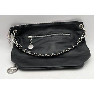 Borse in Pelle Black Leather Handbag